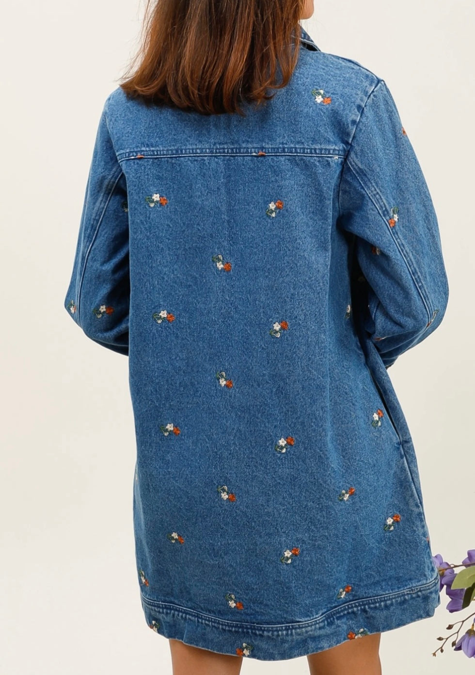 ROBE BRODÉE DENIM