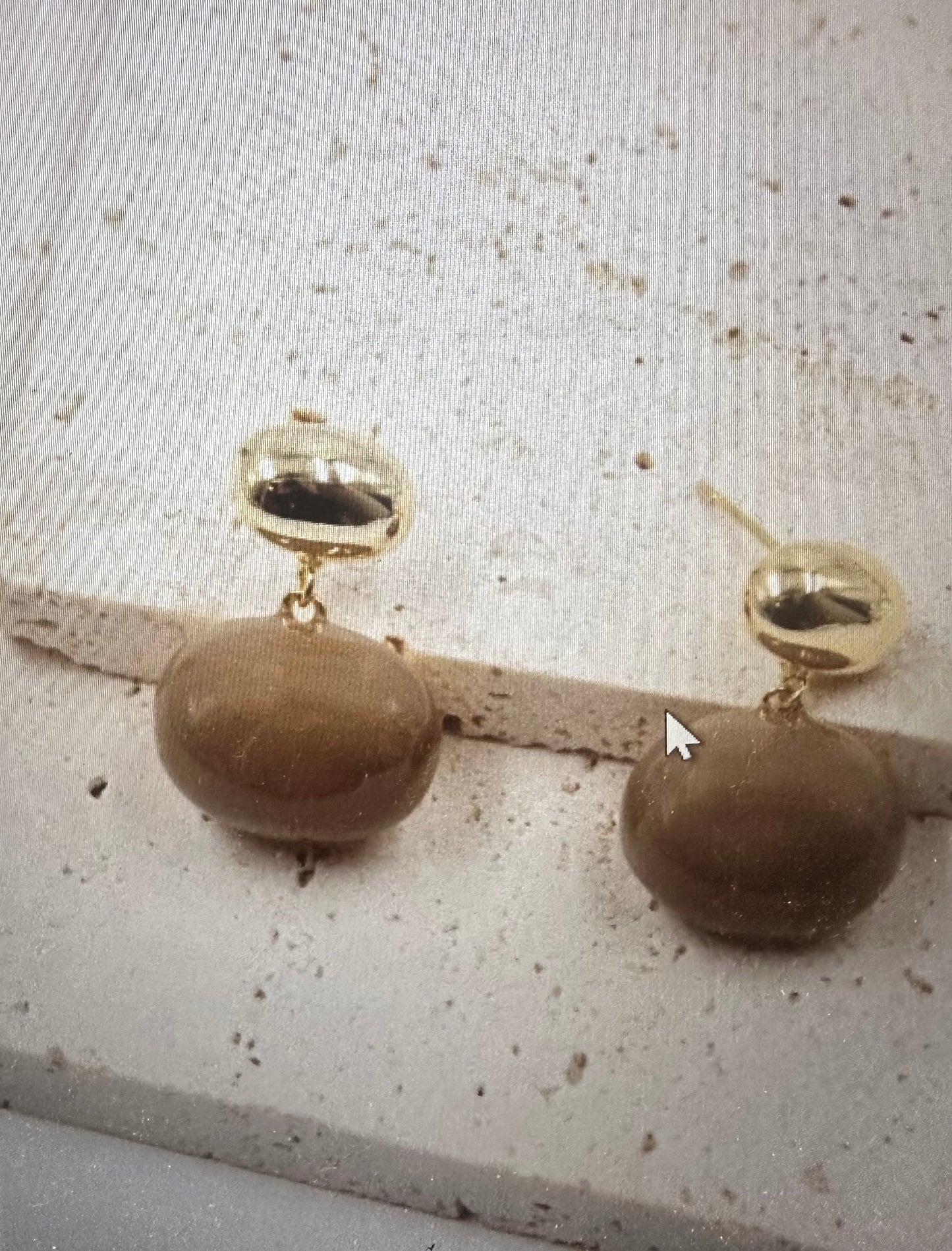 Boucle d'oreille design géométrique type clou en tige argent